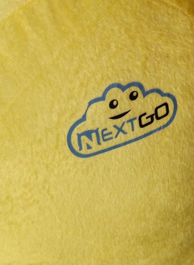NEXTGO Plush Cloud Shaped Decorative Pillow, Decorative Nursery Pillow, Playroom Decor, Cute Throw Pillows, Lemon Yellow (Pack of 1) - Image 3